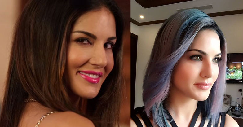 Blue and purple... That is Sunny Leone's brand new hair colour! | Sunny  Leone's brand new hair colour | Entertainment News | Movie News | Film News