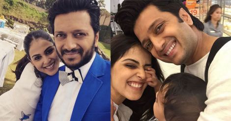 Have you seen this adorable family picture of Genelia & Riteish?