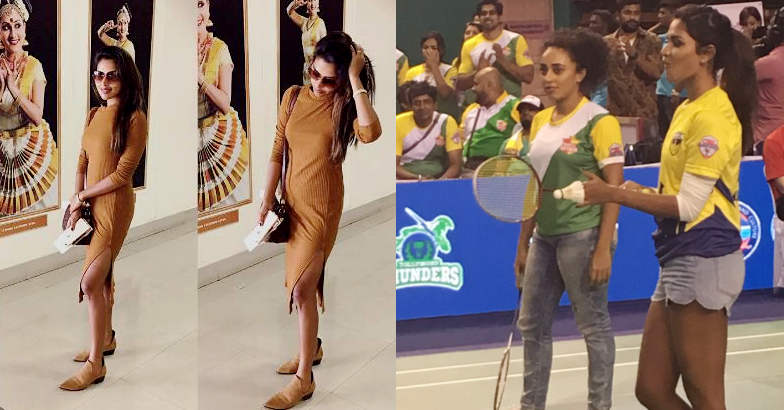 Amala Paul is back to work, and in dashing style! | Pix | Amala Paul | CBL  | Celebrity Badminton League | Entertainment News | Movie News | Film News