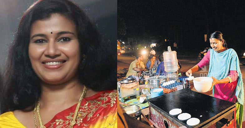 Television Actor By Day Street Food Hawker By Night Tv Actress Malayalam Kavitha Lakshmi Thiruvananthapuram Food Hawker Sthreedhanam Entertainment News Movie News Film News