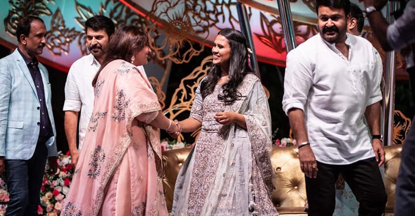 Mammootty, Mohanlal share stage for this celeb wedding  Manorama English