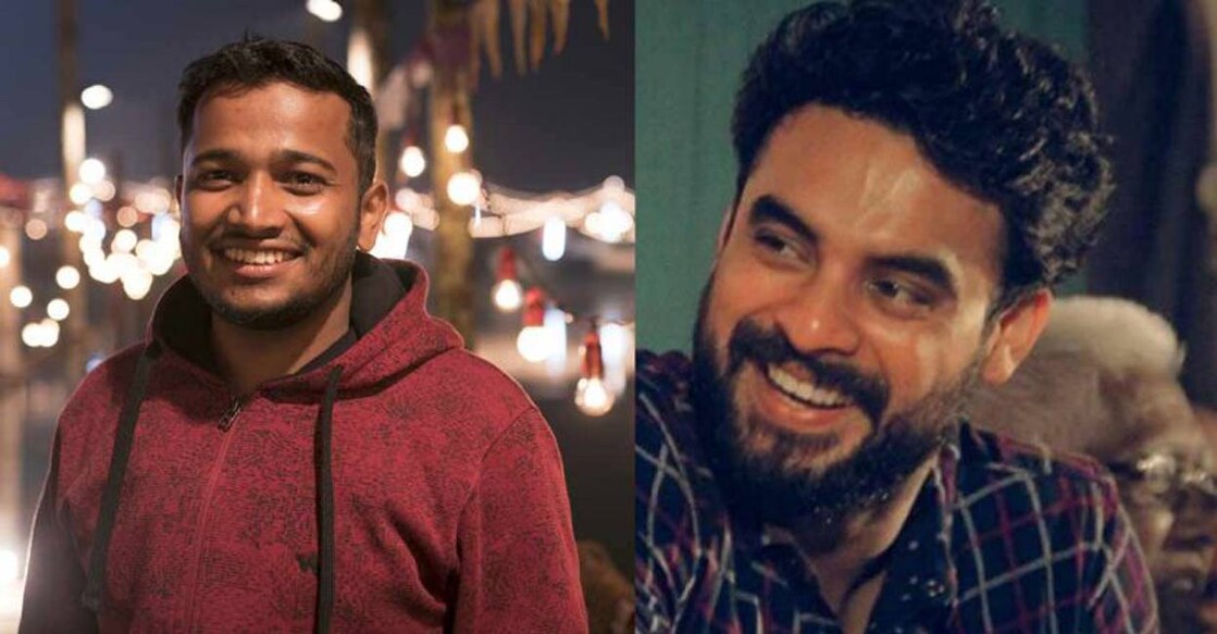 Combo image of Basil Joseph (L) Tovino Thomas