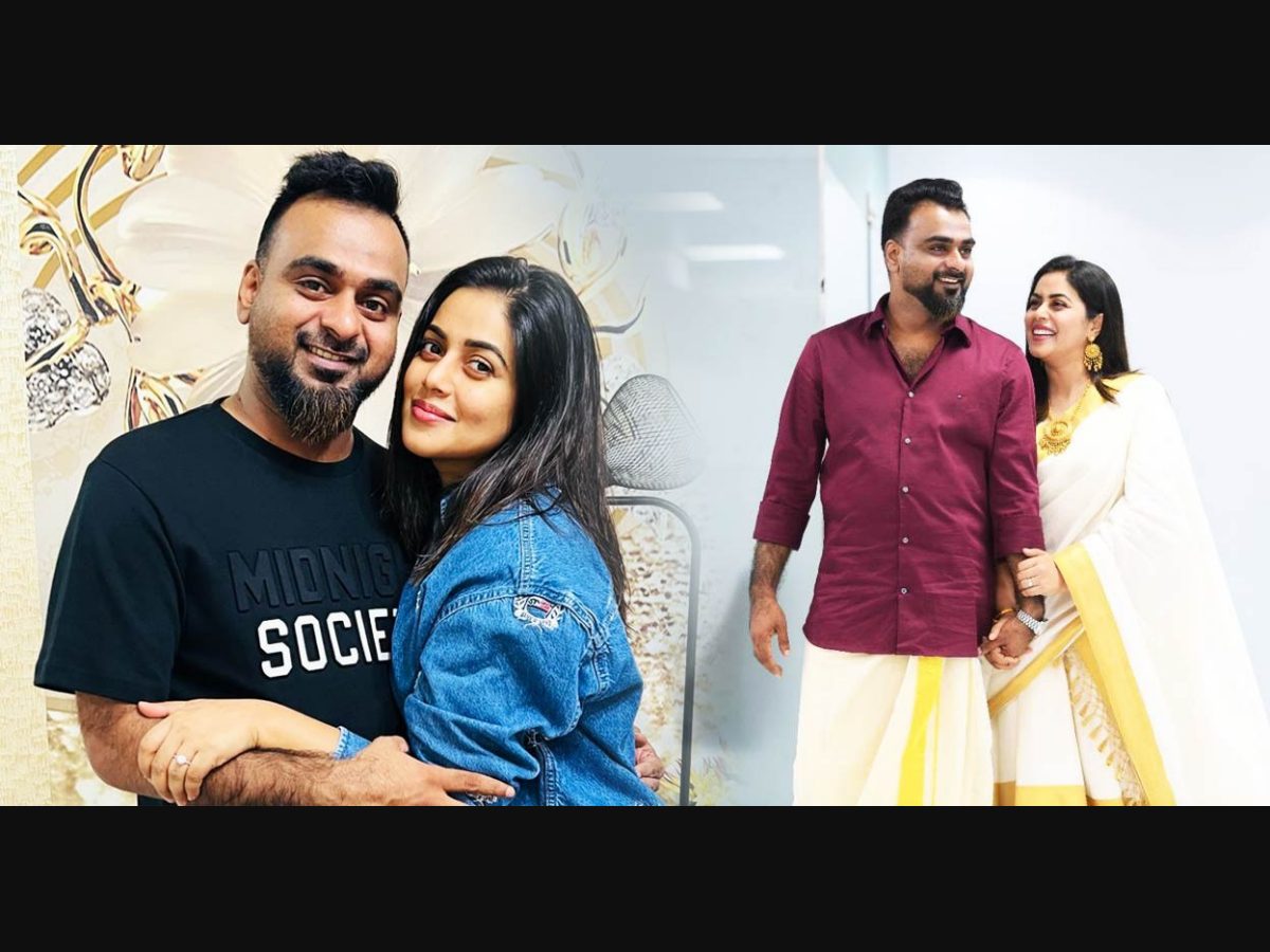 Shamna Kasim Dons A Maroon And Gold Silk Saree On Baby Shower, Her Pregnancy  Glow Is