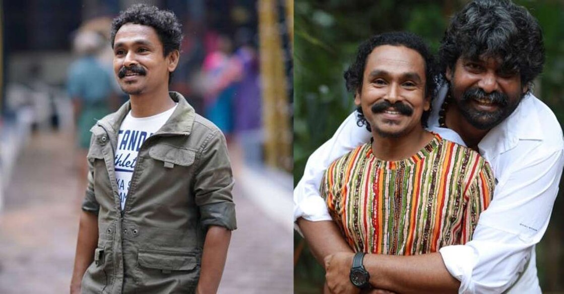Vijilesh with Joju George in the film 'Peace'
