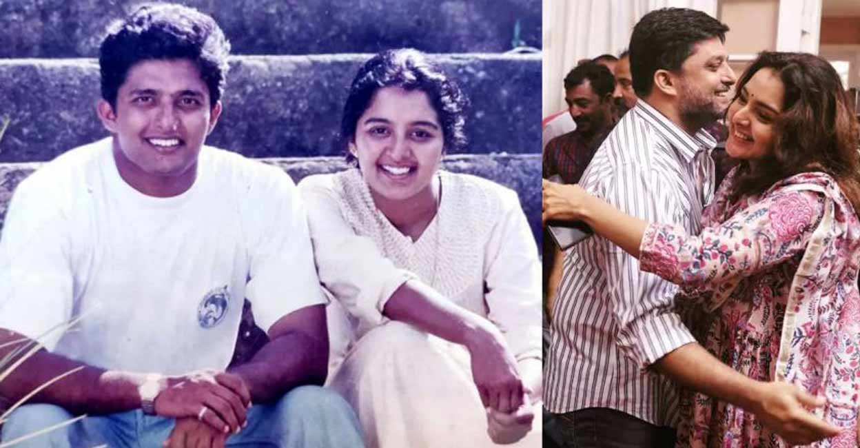 Madhu Warrier and his sister Manju Warrier