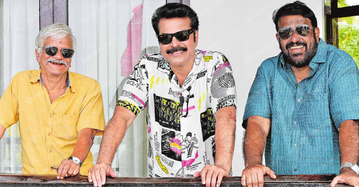 (L to R) S N Swamy, Mammootty and K Madhu. Photo: Manoranma