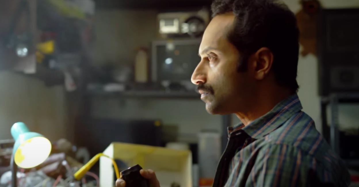 Fahadh Faasil in the movie 'Malayankunju' (screen grab).