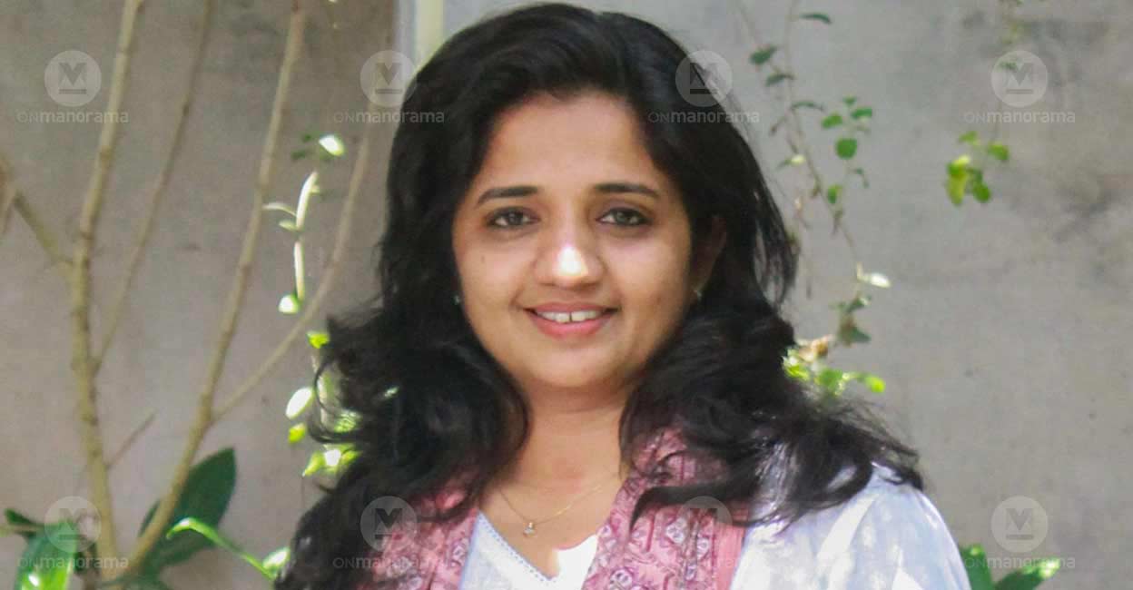 Sameera Saneesh these days is going places to pick the colours and costumes she requires. Photo: Manorama