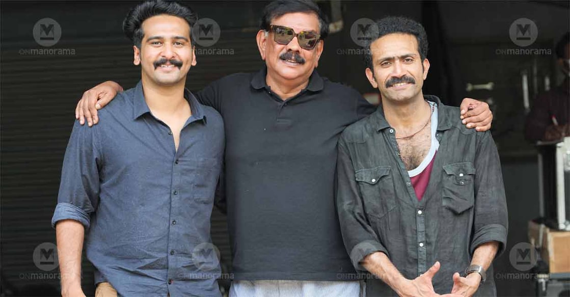 Shane Nigam-Shine Tom Chacko-Priyadarshan Actors Shane Nigam and Shine Tom Chacko with Priyadarshan. Photo: Manorama