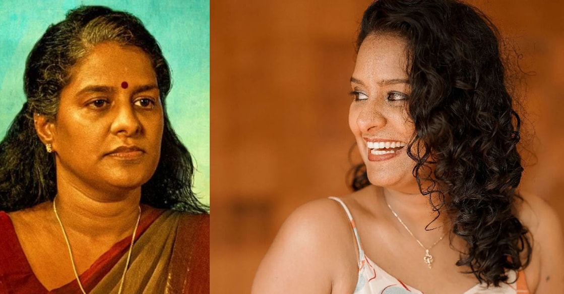mandakini-saritha-kukku Saritha Kukku plays Rajashree in 'Mandakini'. Photo | Instagram (vishnu_reghu_)
