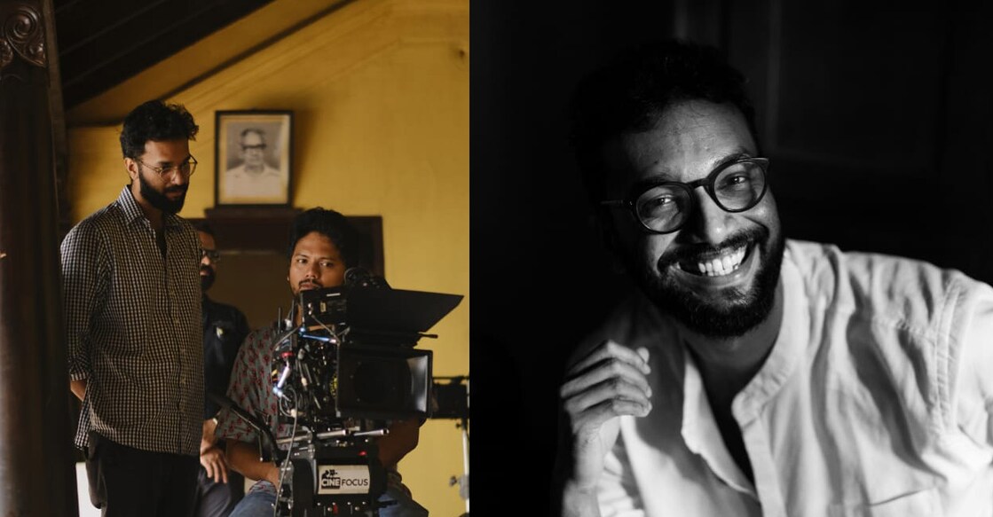 Sharan Venugopal on the sets of 'Narayaneente Moonnanmakkal'. Photo: Special arrangement