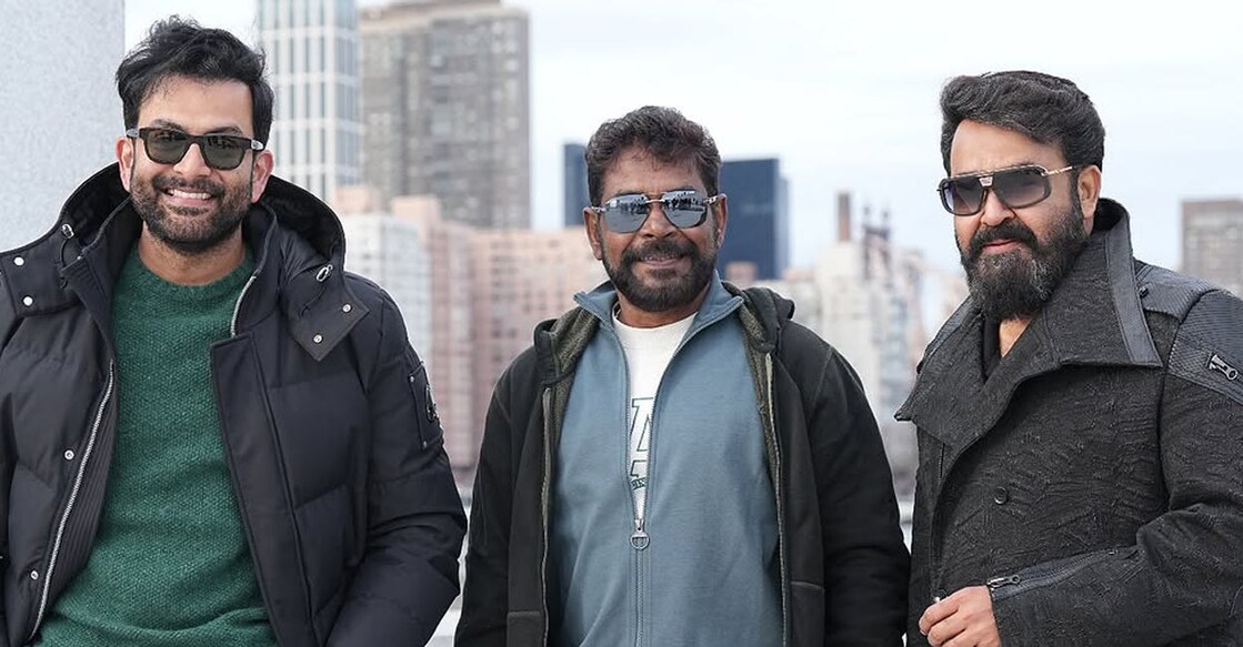 Antony Perumbavoor with Mohanlal. Photo: Instagram/ aashirvadcine