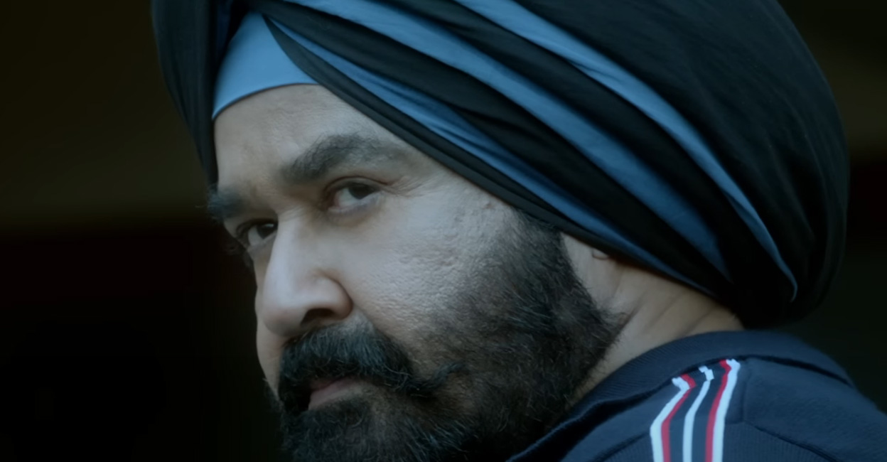 Mohanlal in Monster Mohanlal plays Lucky Singh in this action-oriented movie. Video still | YouTube