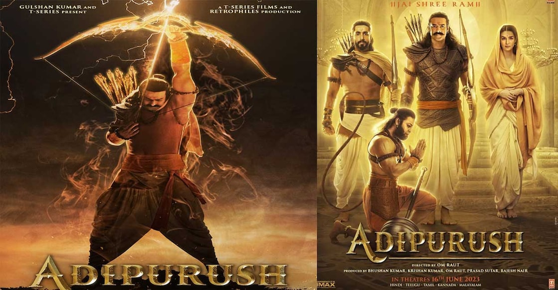 Adipurush movie posters. Photo: IMDb