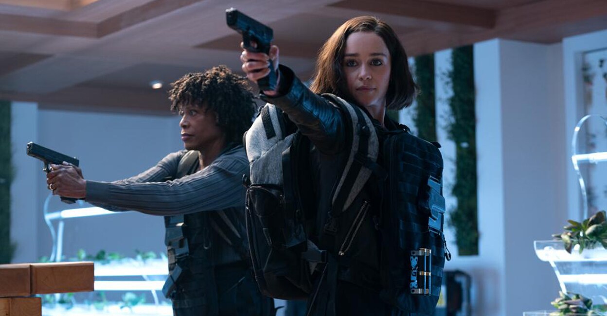 secret-invasion-add-1 Emilia Clarke as G'iah and Charlayne Woodard as Varra/ Priscilla Davis in 'Secret Invasion'. Photo: Disney + Hotstar