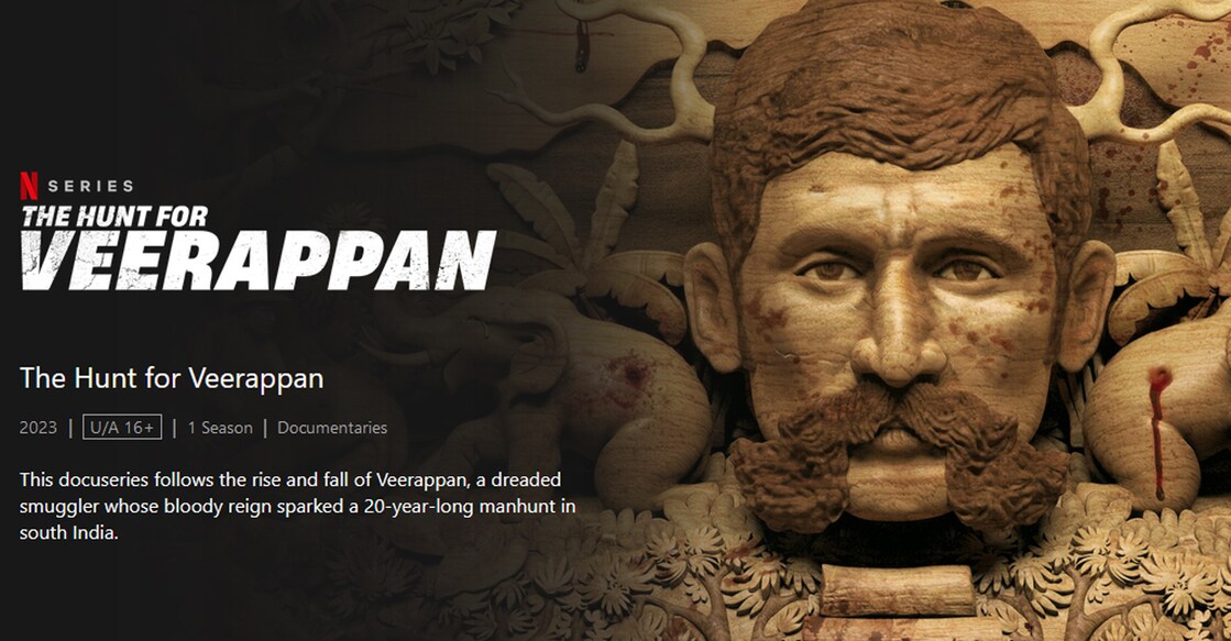 A screengrab of the docuseries 'The Hunt for Veerappan' on Netflix. Courtesy: netflix.com