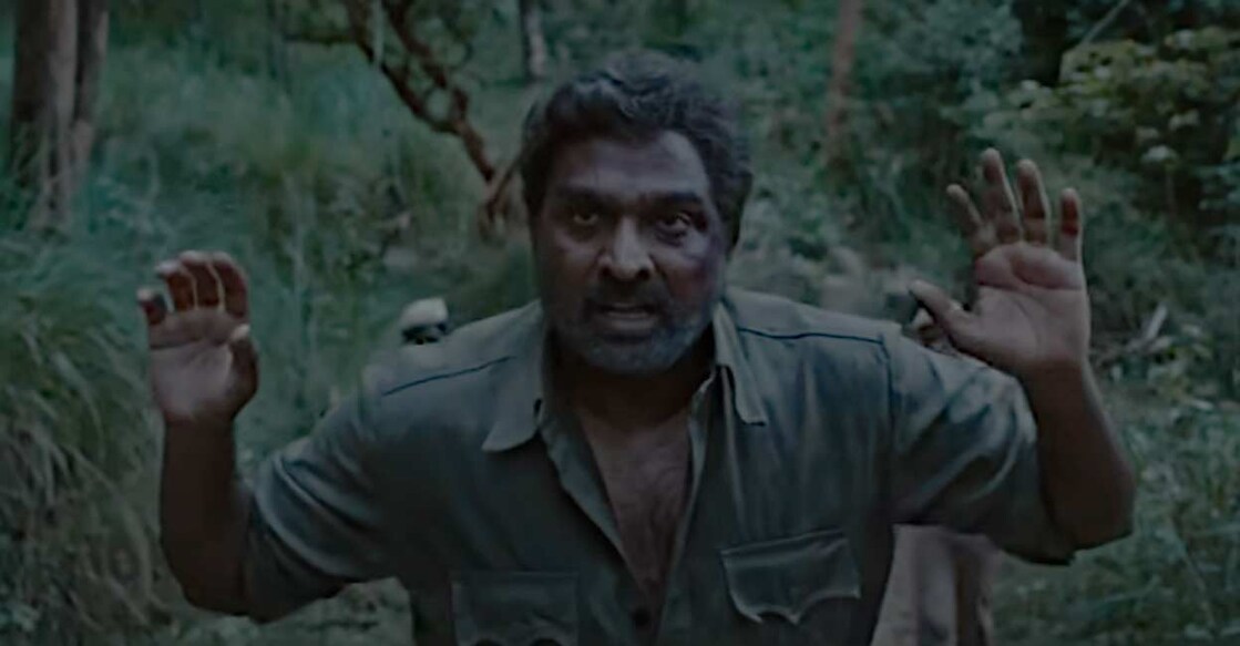 Vijay Sethupathi plays the role of Perumal Vaathiyaar in the film Viduthalai Part 2. Screen grab