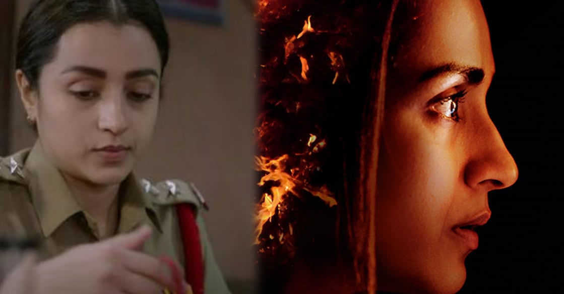 Trisha plays a cop for the first time in her debut OTT series. Photos: Imdb