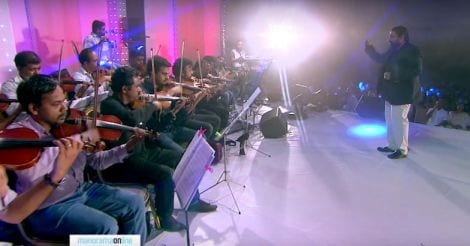 Watch M. Jayachandran leading a soulful music