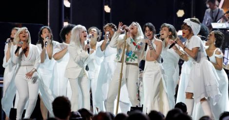 Grammys: Kesha lets music do talking in powerful #TimesUp performance