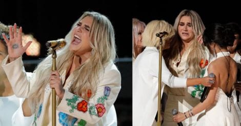 Grammys: Kesha lets music do talking in powerful #TimesUp performance