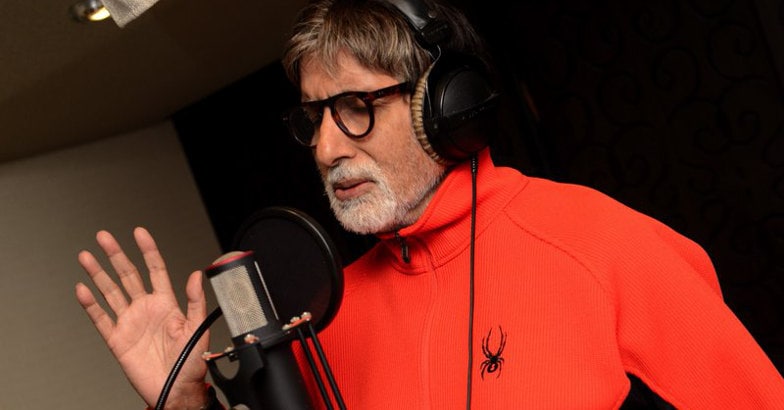 Big B records song of '102 Not Out' despite 'medical procedures' Big B records song of '102 Not Out' despite 'medical procedures'
