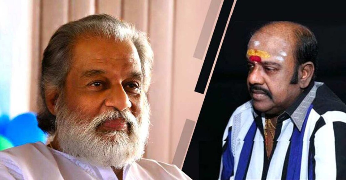 Combo image of  KJ Yesudas and music composer SP Venkatesh