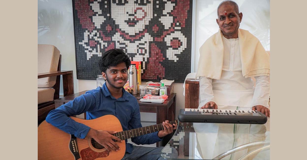 Ilaiyaraaja (R) and Lydian Nadhaswaram. Photo: IANS
