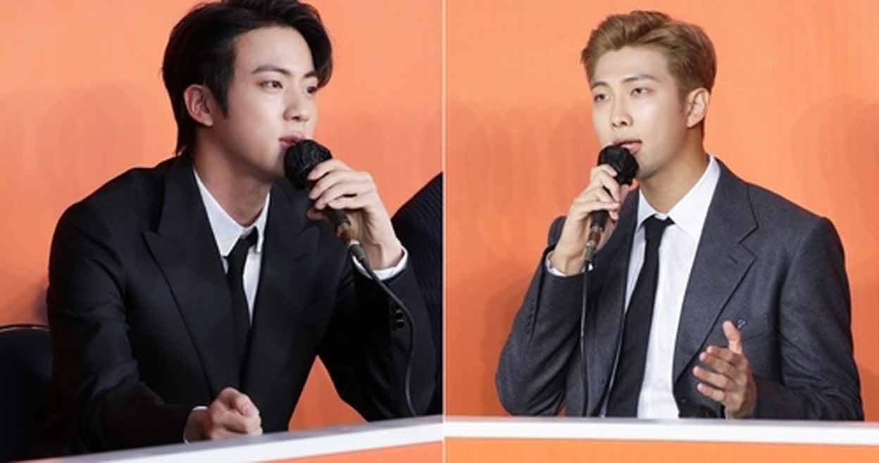 RM and Jin were released from isolation as they were confirmed to have been fully recovered from COVID-19. Photo: IANS