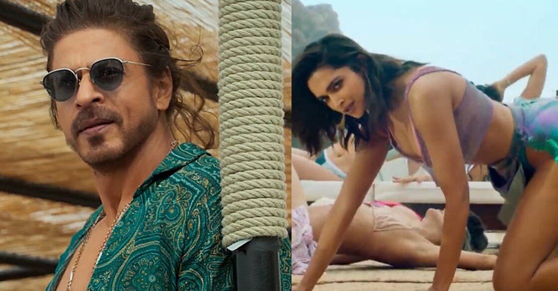 Deepika's sensational moves and Shah Rukh's eight-pack abs have left fans impressed. Photos: Video stills