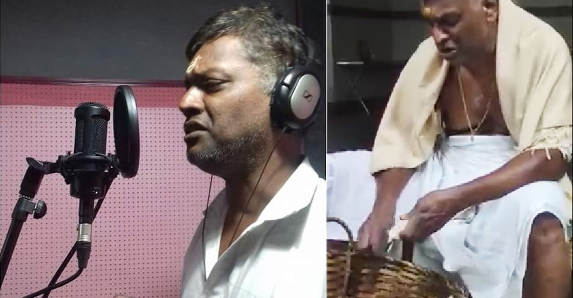 Krishna Krishna has been active in ganamela troupes for 30 years. Video stills | YouTube