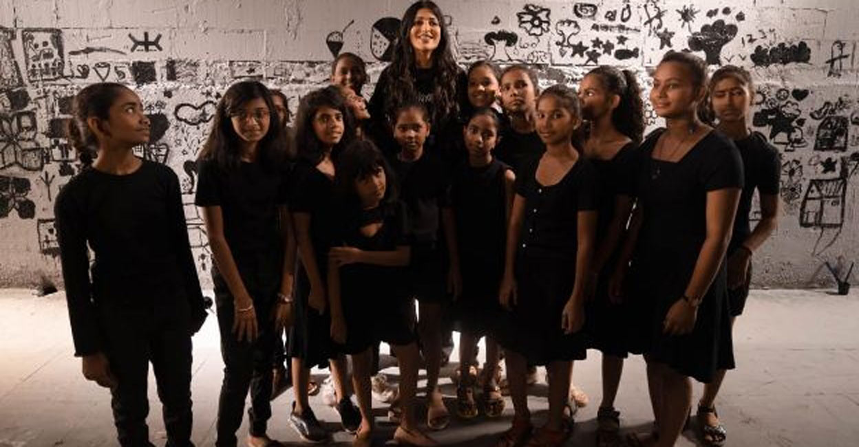 Shruti Haasanâ s single track 'She is a Hero' garners a million views 'She Is A Hero' brings together varied artists and a mix of genres, all with one aim- to celebrate women. Photo: IANS