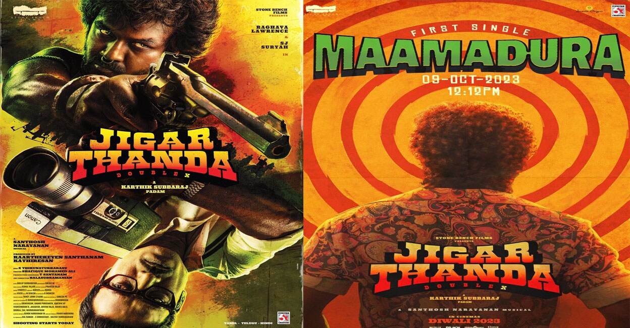 Jigarthanda Double X posters. Photo: IMDb