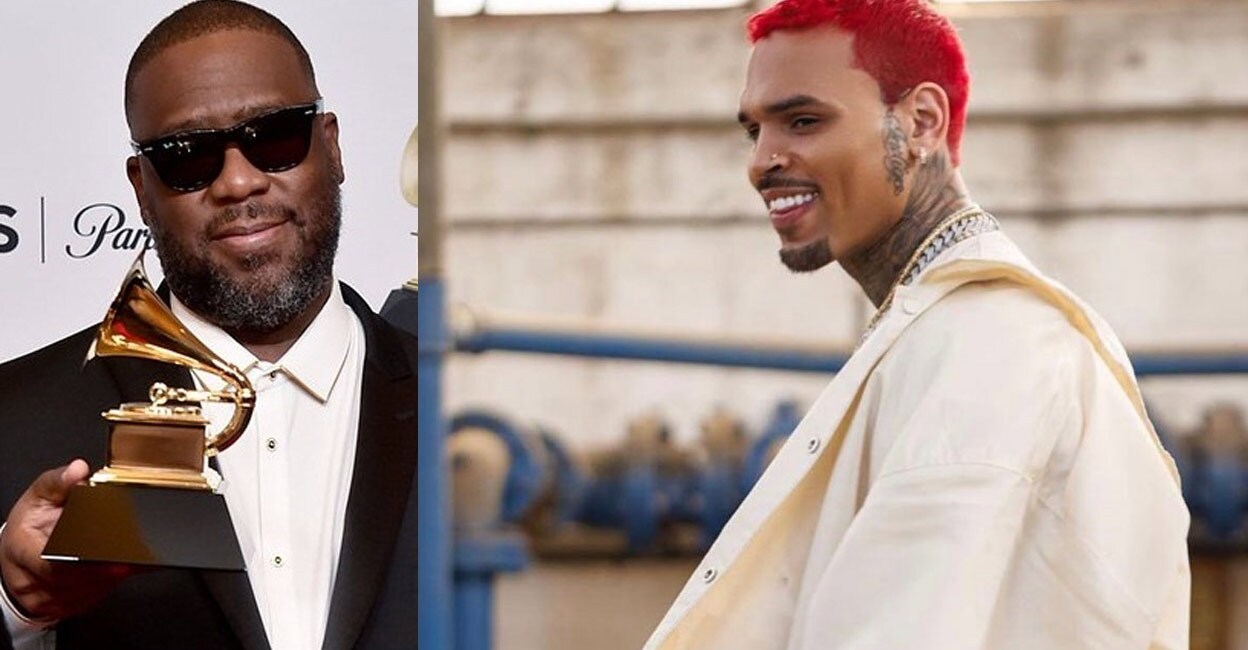Chris Brown (L) threw a temper tantrum after Robert Glasper won the Best R&B Album Grammy award. Photo: IANS | Instagram