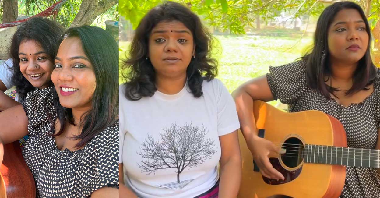 Reshmi sang to the tune of Sayanora’s guitar rendition. Photo: Instagram