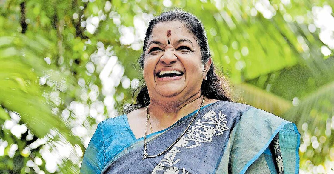 K S Chithra admits she is a fitness freak. Photo: Manorama
