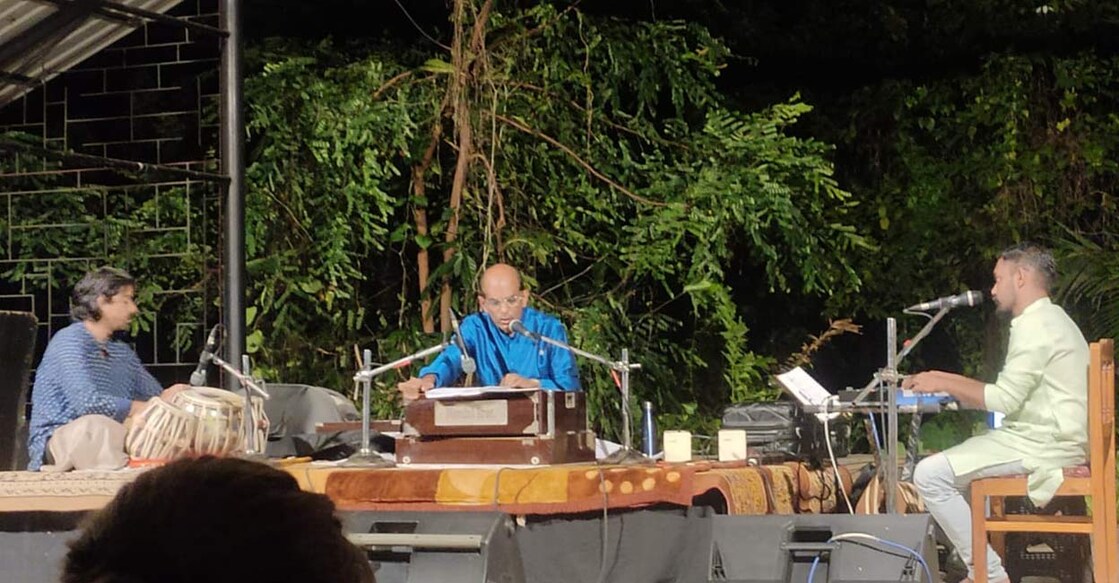 The concert was held on the campus of Lokadharmi Nadakaveedu, founded by eminent theatre personality Chandra Dasan. Photo: Onmanorama