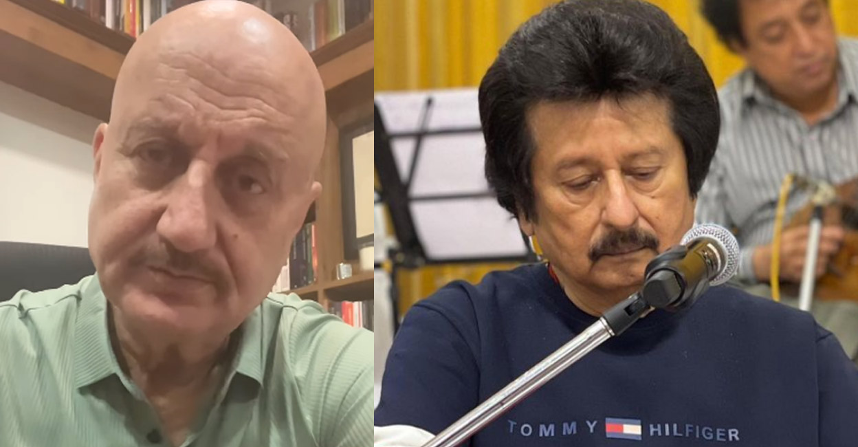 pankaj-udahs-anupam-kher Pankaj Udhas, who battled cancer for long, passed away on Monday. Photos | Instagram