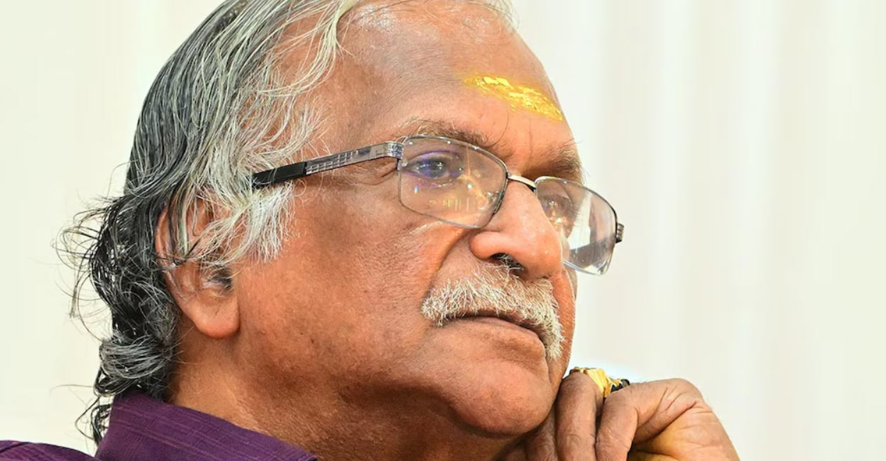 Sreekumaran Thampi turned 84 on March 16. Photo | Manorama