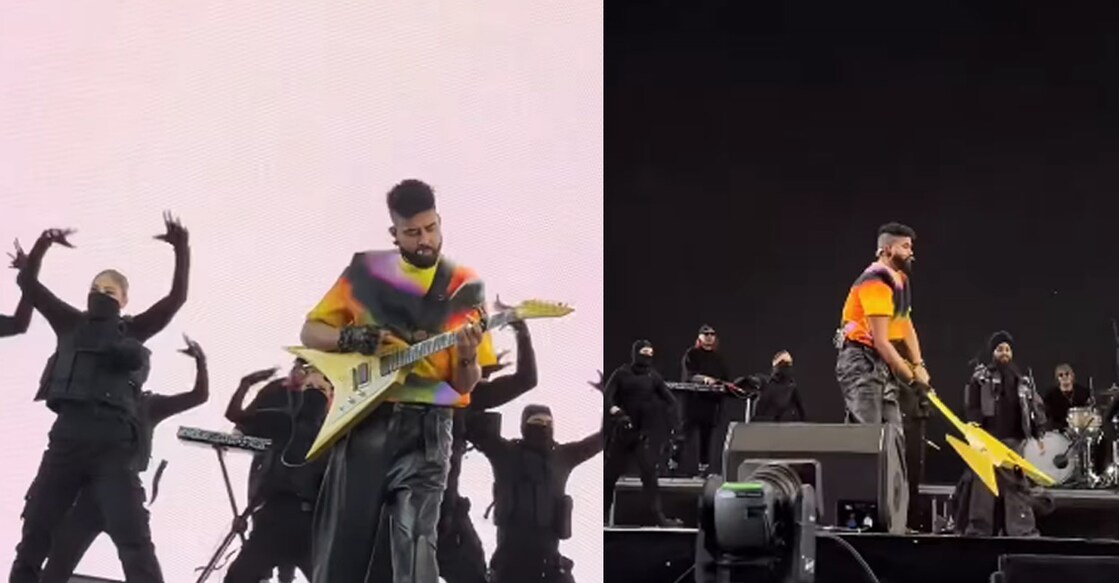 The singer-songwriter shared a video of his performance on Instagram. Photo | Instagram (ap.dhillxn)