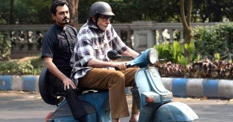 Nawazuddin Siddiqui and Amitabh Bachchan in Te3n