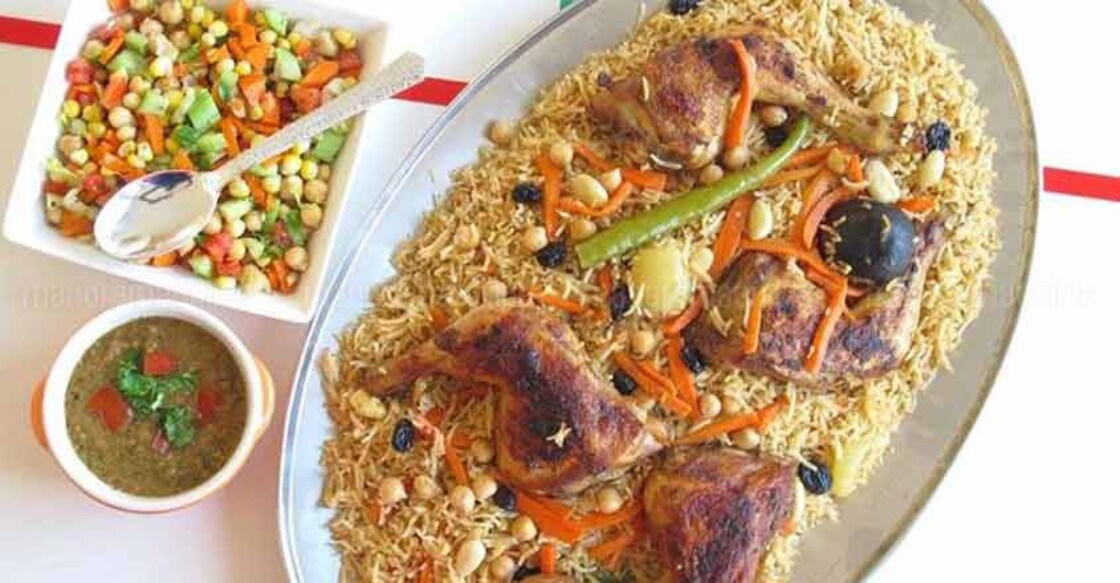 Bukhari rice with chicken is Saudi Arabia's most popular dish
