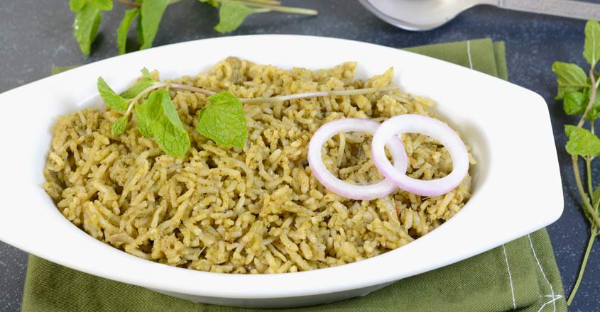 Mint Rice Basic Fragrant and flavoursome mint rice | Around the World | Manorama English