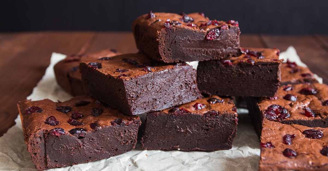 New Year special cranberry brownies 