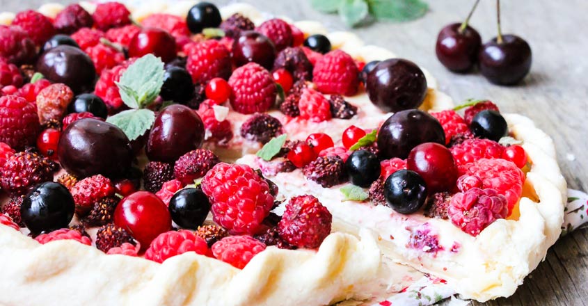 No bake fruit pizza