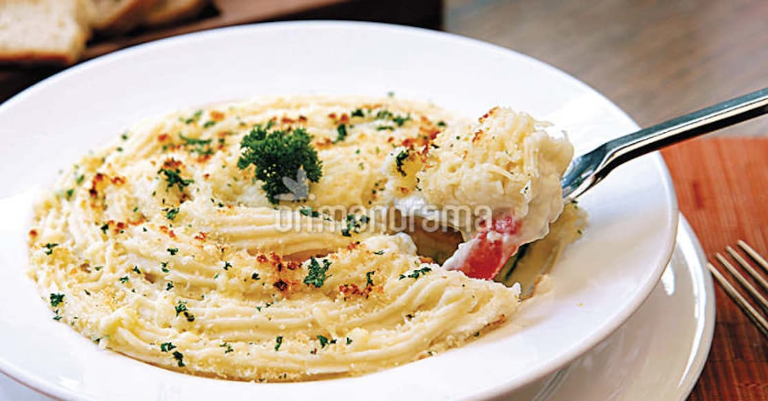 A baked fish and veggie dish