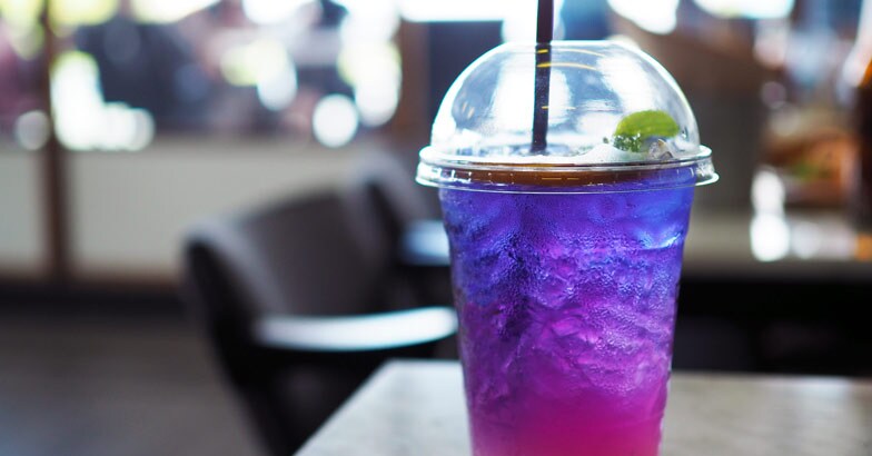 Blue iced tea Blue iced tea