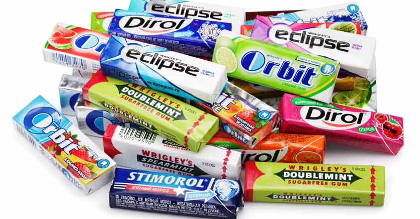 Chewing gum packets Chewing gum packets