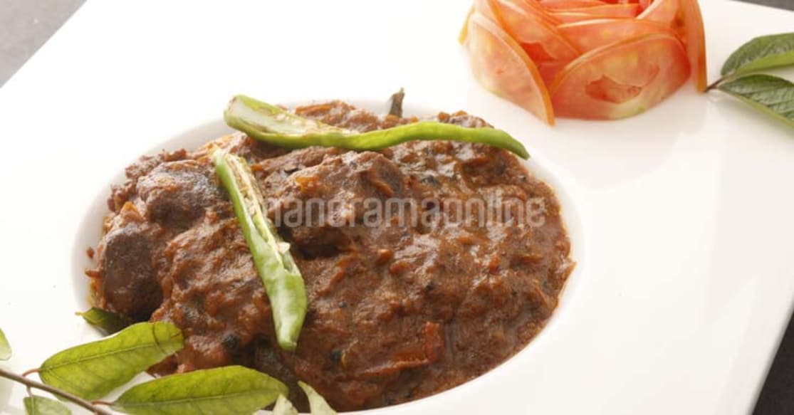 A spicy beef roast for lovers of Malabar cuisine.