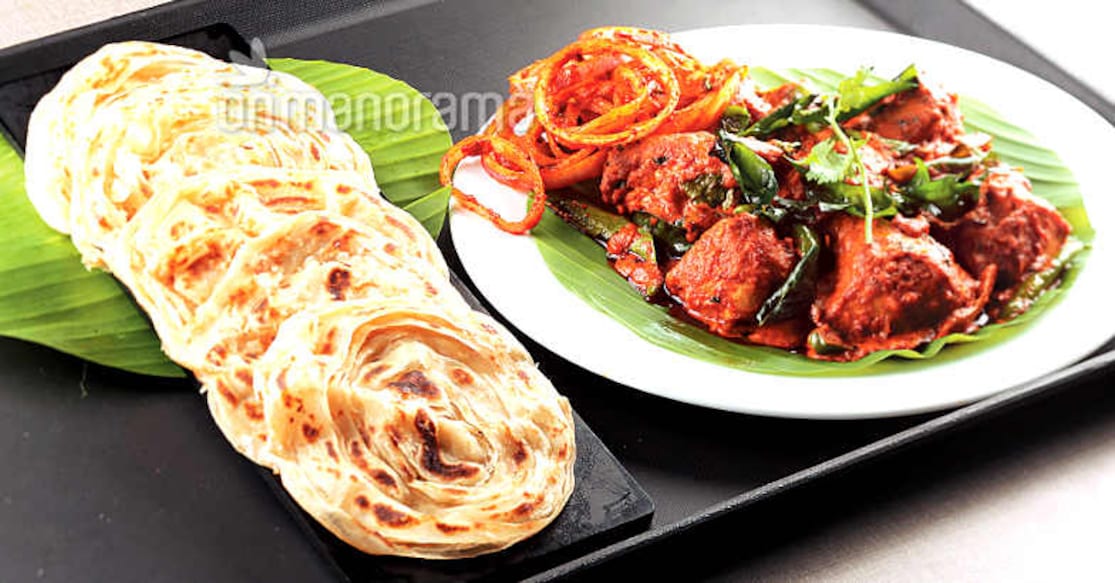 Coin Paratha and Masala Fried Chicken